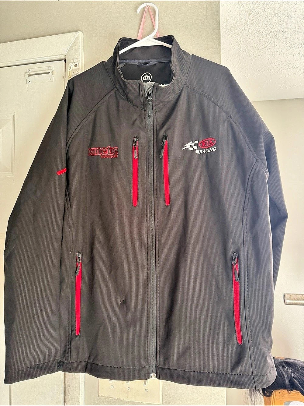 Stormtech Kia Racing Performance Softshell Jacket Black & Red XL